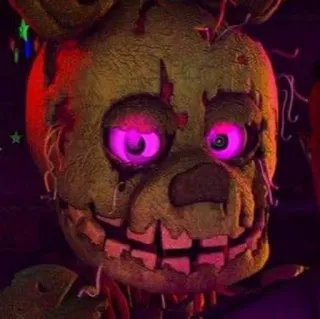 🌟 Springtrap Five Nights at Freddy's animatronic, horror, video game, possessed, scary telegram sticker