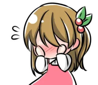 🙈 Anime, Kawaii, Corando, Bonito, Garota, Chibi telegram sticker