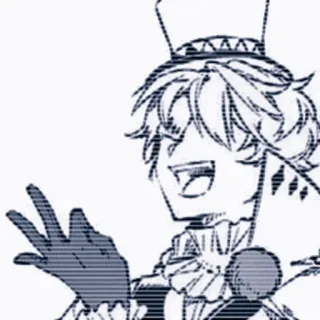 🧋 Anime, Manga, Klaun, Szczęśliwy, Postać telegram sticker