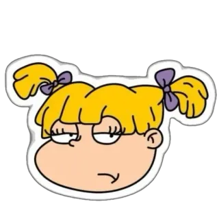 🤨 Angelica Pickles Rugrats Angélica, Pickles, Rugrats, Desenho animado, Nickelodeon telegram sticker