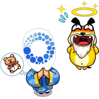 😆 Desenho animado, Personagem, Adesivo, Engraçado, Fofo, Ursinho de pelúcia telegram sticker
