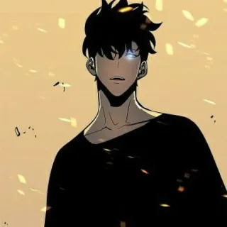 🔥 Sung Jinwoo Solo Leveling Anime, Solo Leveling, Sung Jinwoo, Manhwa, Fantasía telegram sticker
