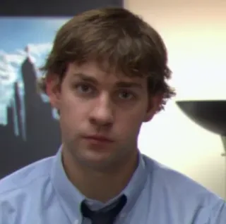 🗞 Jim Halpert The Office büro, jim, halpert, fernseher, john krasinski telegram sticker