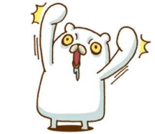 😠 Kartun, Beruang, Lucu, Binatang, Kocak, Stiker telegram sticker