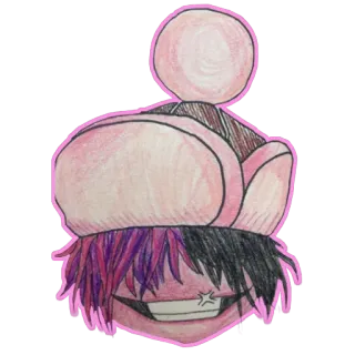 😊 naklejka, ilustracja, anime, kreskówka, postać telegram sticker