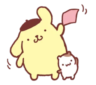 🙂 Pom Pom Purin cartoon, cute, dog, puppy, sanrio, kawaii telegram sticker