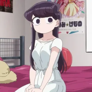 ☁️ Komi Shouko Komi Can't Communicate Anime, Mangá, Komi Can't Communicate, Komi Shouko, Estudante, Fofa, Garota Anime telegram sticker