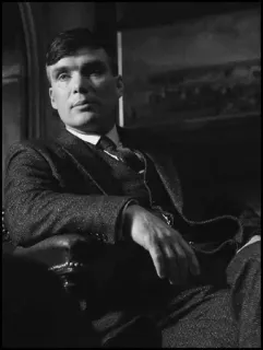 ◾ Thomas Shelby Peaky Blinders Thomas Shelby, Peaky Blinders, Cillian Murphy, BBC, Drama criminal, Gángster, Inglaterra telegram sticker
