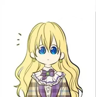 🎀 Anime, Dibujos animados, Manga, Lindo, Chica, Personaje, Rubio, Mujer whatsapp sticker