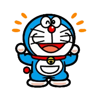 🔵 Doraemon 도라에몽, 만화, 애니메이션, 고양이, 로봇, 행복한 whatsapp sticker