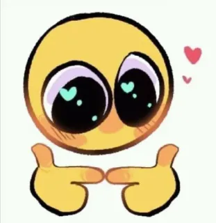 🥺 emoji, cute, love, hearts, shy, kawaii, blush telegram sticker