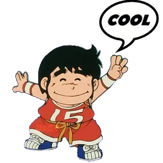 🆒 COOL cartoon, boy, cool, positive, happy, child, friendly telegram sticker