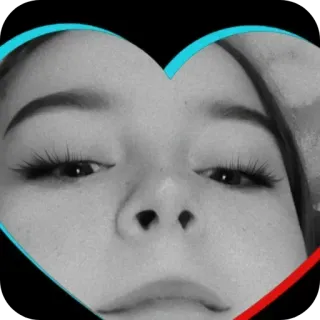 👂 face, portrait, heart, sticker telegram sticker