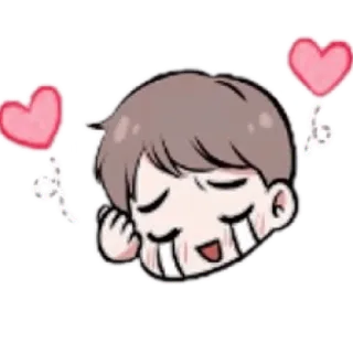 🥰 cute, kawaii, happy, hearts telegram sticker
