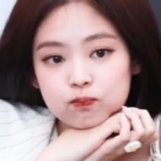 😗 mulher, pessoa, retrato, rosto, coreana, asiática telegram sticker