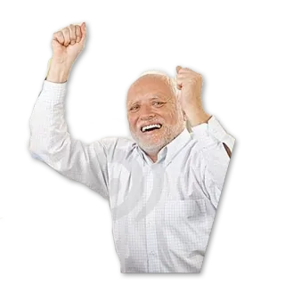 😬 Hide the Pain Harold 인터넷 밈, 스톡 사진, 행복한, 축하, 고통 숨기기 telegram sticker