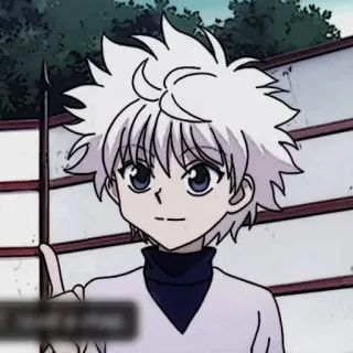 ⚽️ Killua Zoldyck Hunter x Hunter Аниме, Киллуа, Hunter x Hunter, Мультфильм, Персонаж telegram sticker