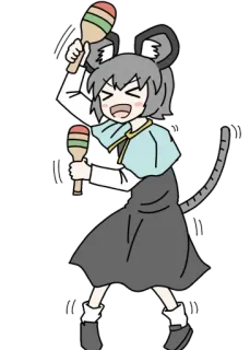🕺 kartun, tikus, marakas, menari, karakter telegram sticker