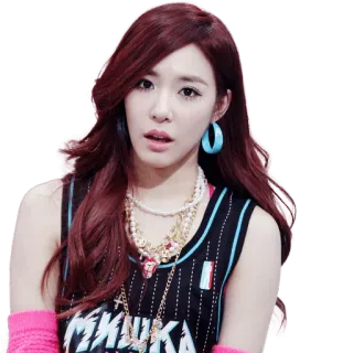 😦 femme, portrait, fille, jolie, K-pop, chanteuse, mode, boucles d'oreilles whatsapp sticker