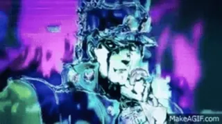 ✅ Jotaro Kujo JoJo's Bizarre Adventure anime, manga, stand, jojo, jotaro telegram sticker