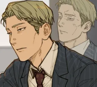 🙄 Kento Nanami Jujutsu Kaisen Anime, Manga, Kento Nanami, Jujutsu Kaisen, Poważny, Garnitur, Postać whatsapp sticker
