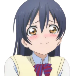 😊 anime, girl, cute, school uniform, cartoon, kawaii telegram sticker