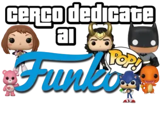 ⚫️ cerco dedicate al Funko Funko Pop, Colecionáveis, Personagens de desenhos animados, Cultura Pop telegram sticker