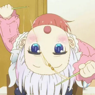 ✨ Kanna Kamui Miss Kobayashi's Dragon Maid Anime, Kanna Kamui, Miss Kobayashi's Dragon Maid, Fofo, Dragão, Kawaii telegram sticker