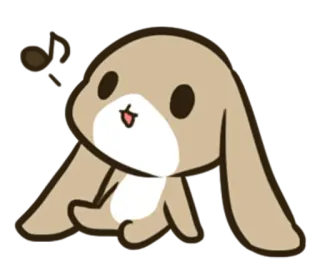 😯 coelho, fofo, animal, desenho animado, bonitinho whatsapp sticker