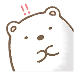 ‼ beruang kutub, kartun, lucu, stiker, hewan telegram sticker