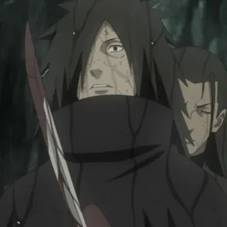 ⚖ Madara Uchiha Naruto anime, ninja, sword, fighting, blood telegram sticker