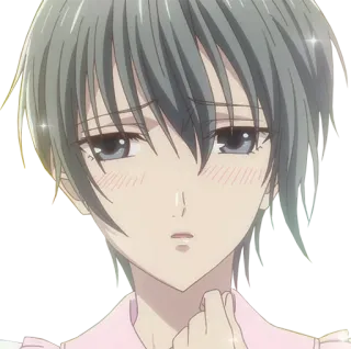 😔 Yuki Sohma Fruits Basket Аниме, Манга, Fruits Basket, Юки Сома telegram sticker