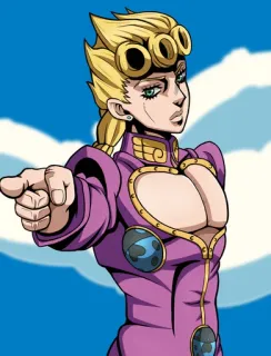 👈 Giorno Giovanna JoJo's Bizarre Adventure Anime, Manga, Charakter, Jojos bizarre Abenteuer telegram sticker