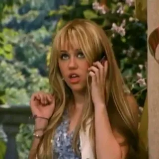 ❤️ Miley Stewart Hannah Montana Miley Cyrus, Teenager, Handy, Sängerin, blond whatsapp sticker
