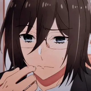🖤 动漫, 漫画, 角色, 眼镜, 男孩 telegram sticker