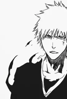 🌟 Ichigo Kurosaki Bleach Ichigo, Bleach, Anime, Manga, Charakter, Schwert, Shonen telegram sticker