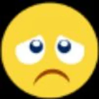🌟 triste, emoji, pleurer, visage, expression telegram sticker