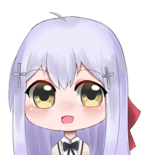 😃 Anime, Chibi, Ragazza, Kawaii, Carino, Personaggio telegram sticker