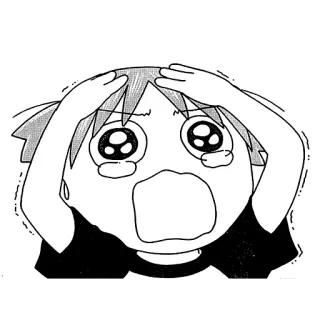 🍀 Anime, Mangá, Choque, Desenho animado, Triste, Emoção whatsapp sticker
