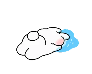 😭 cloud, crying, sad, cute, tear telegram sticker