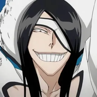 😁 Kaname Tōsen Bleach anime, manga, character, evil grin, bleach, kaname tosen telegram sticker