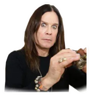 😟 Ozzy Osbourne Ozzy Osbourne, Zanger, Rockster, Metal, Muzikant telegram sticker