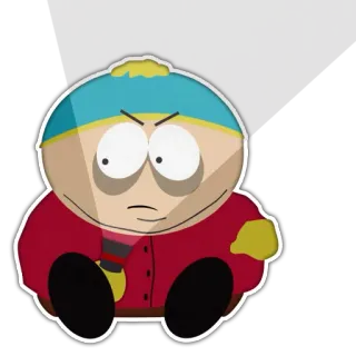 🎃 Eric Cartman South Park cartman, south park, dessin animé, en colère telegram sticker