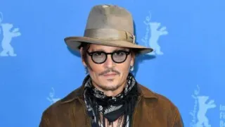 💗 Johnny Depp actor, celebrity, man, hat, glasses telegram sticker