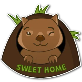 Вомбат whatsapp stickers