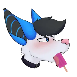 🌭 furry, antro, animale, cane, cartone animato telegram sticker