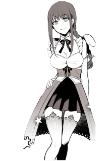 💫 anime, girl, maid outfit, cartoon, female, manga telegram sticker