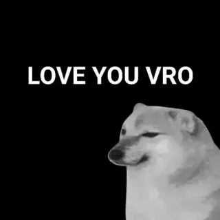 🙂 LOVE YOU VRO doge, meme, cinta, meme internet, anjing, vro, persahabatan whatsapp sticker
