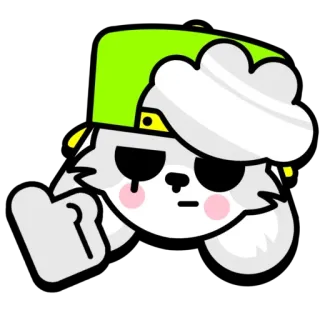🐰 卡通, 动物, 手势, 贴纸, 狼, 角色 telegram sticker