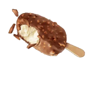 🤪 helado, chocolate, postre, dulce helado, polo, comida, merienda telegram sticker
